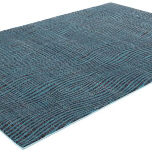 citak,spectrum,waves,turquoise 1520/075,area rug,modern