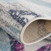 Close-up of colorful woven rug corner