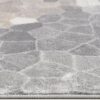 Gray hexagonal patterned area rug texture