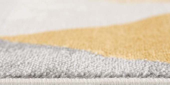 Close-up of textured abstract rug pattern