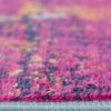 Close-up of colorful textured pink carpet