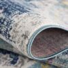 Close-up of an intricately patterned area rug