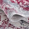 Abstract red and gray modern carpet texture.