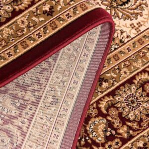 Close-up of floral patterned rug detail
