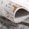 Close-up of textured carpet edge view
