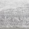 Close-up of intricate gray patterned rug