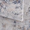 Decorative patterned plush carpet close-up view