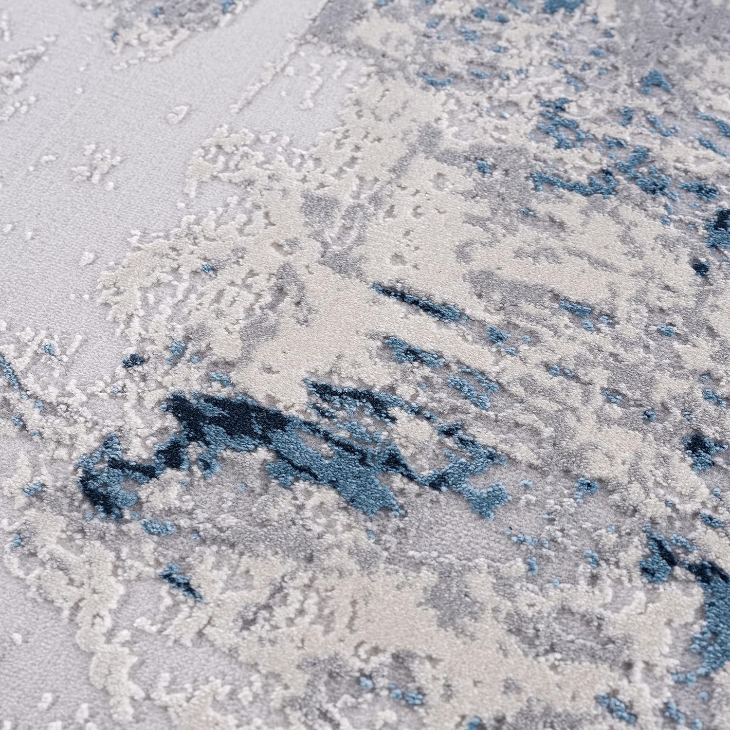Close-up of abstract textured rug pattern