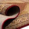 Elegant Persian-style carpet with intricate patterns.