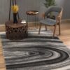 Modern living room with stylish decor and rug