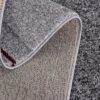 Gray carpet with folded edge detail