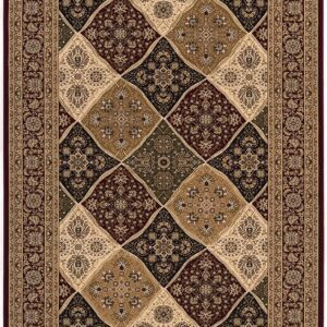 Traditional Persian-style rug with intricate patterns.
