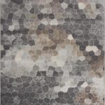 Abstract geometric pattern in earthy tones.