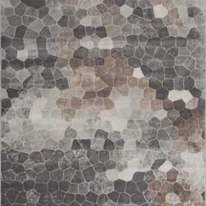 Abstract geometric pattern in earthy tones.