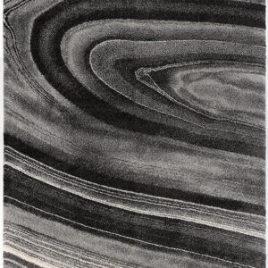 Abstract black and white spiral texture artwork
