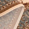 Intricate oriental rug with floral patterns
