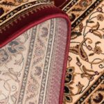 Ornate floral patterned area rug