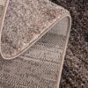 Close-up of textured beige carpet