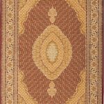 Intricate Persian rug with geometric patterns