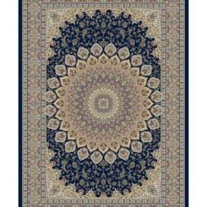 Intricate floral pattern on Persian style rug