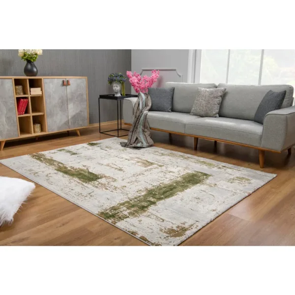 sunshine,koshani,allure,5465 green,area rug,runner,contemporary