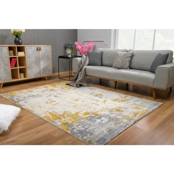 sunshine,koshani,allure,5506 gold,area rug,runner,contemporary