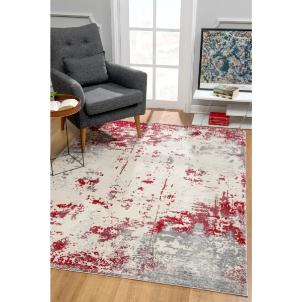 sunshine,koshani,allure,5506 red,area rug,contemporary