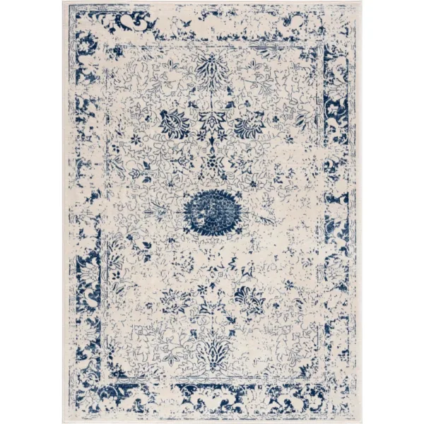 sunshine,koshani,casper 9336 navy,area rug,runner,distressed,traditional