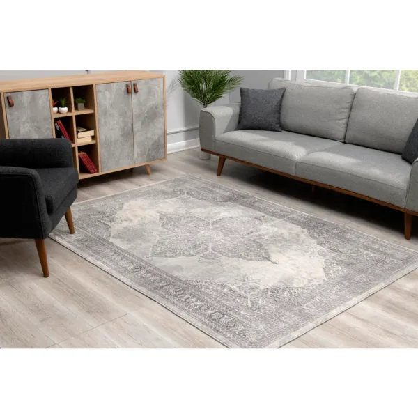 sunshine,koshani,casper 9993 grey,area rug,runner,distressed,traditional