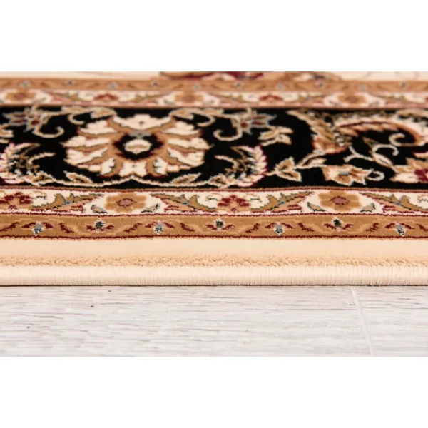 sunshine,koshani,jaipur 2117 cream black,area rug,runner,traditional,floral