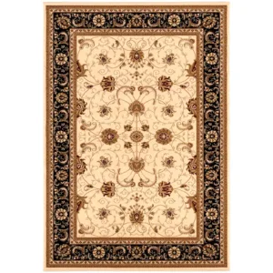 sunshine,koshani,jaipur 2117 cream black,area rug,runner,traditional,floral