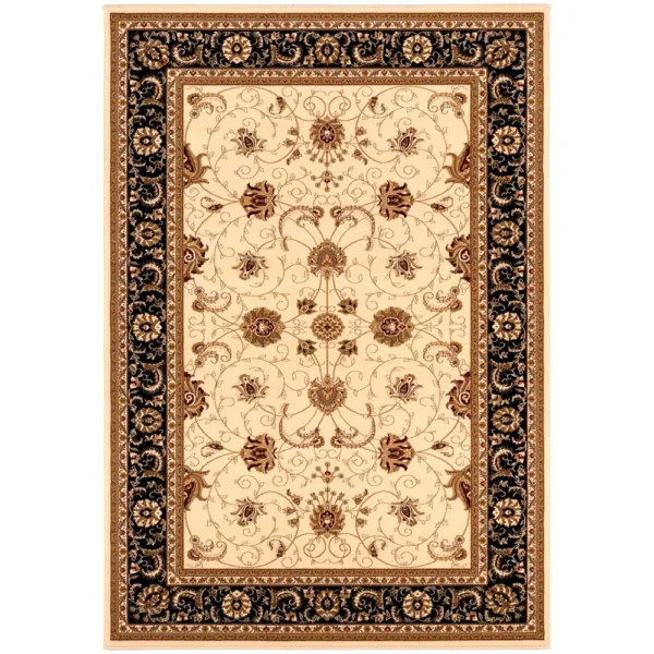 sunshine,koshani,jaipur 2117 cream black,area rug,runner,traditional,floral