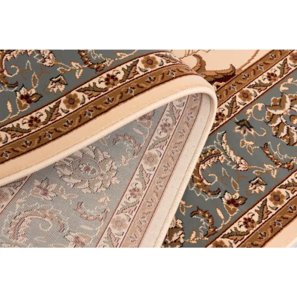 sunshine,koshani,jaipur 2117 cream blue,area rug,runner,traditional,floral