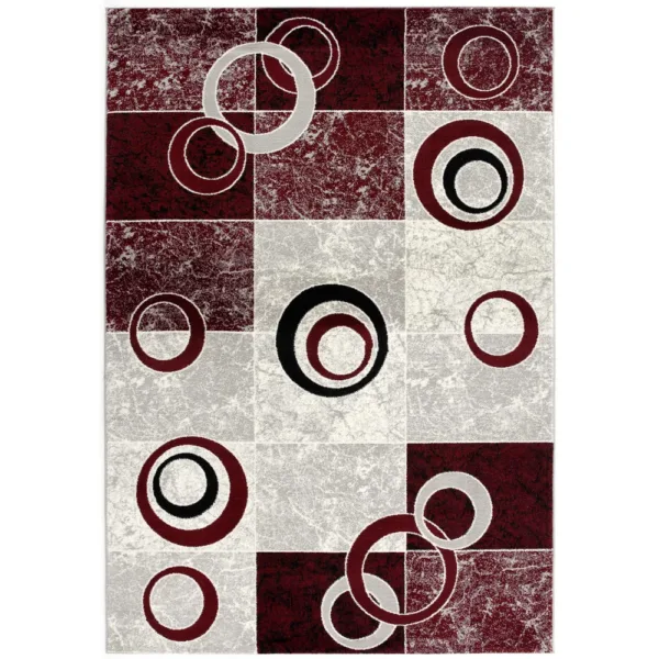 sunshine,koshani,vegas 6704 red,area rug,runner,geometric