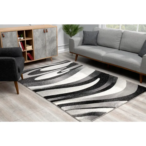 sunshine,koshani,vegas 7897 grey,area rug,runner,modern