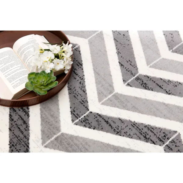 sunshine,koshani,vegas 9706 grey,area rug,runner,herringbone