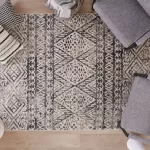 citak,taos,heritage, 1700/025 beige,charcoal,area rug,runner,bohemian,tribal
