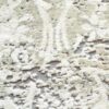Close-up of textured white carpet fibers
