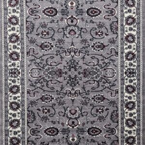 Ornate Persian rug with intricate floral patterns