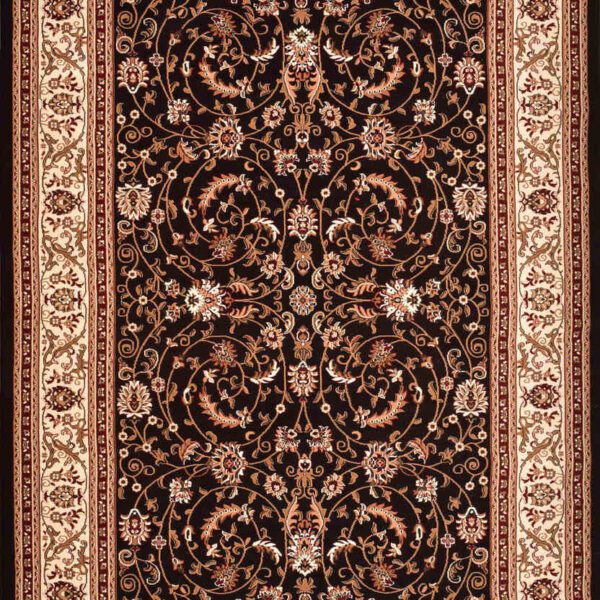 stevens omni,waldorf 4040 onyx,area rug, runner,floral,traditional