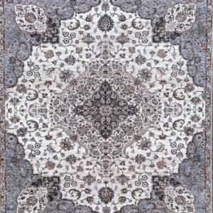 Intricate Persian-style carpet with floral patterns.