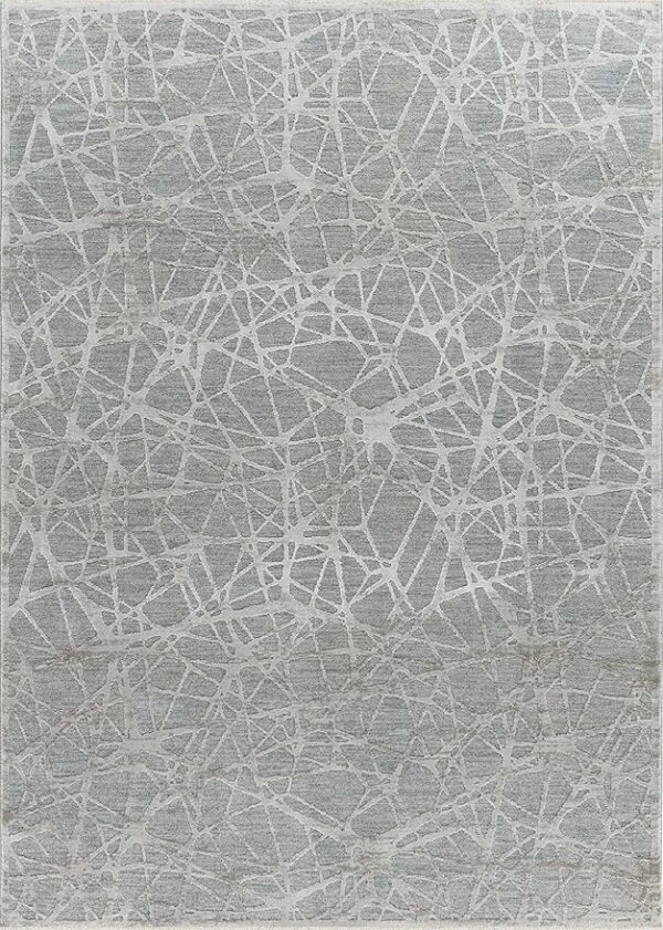 Gray abstract geometric pattern on fabric