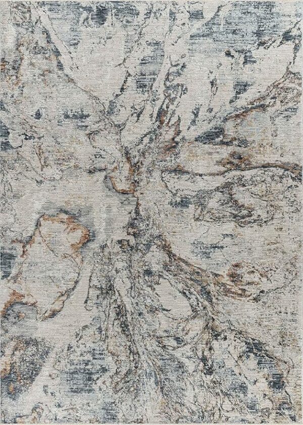 Abstract marble pattern textured rug design.