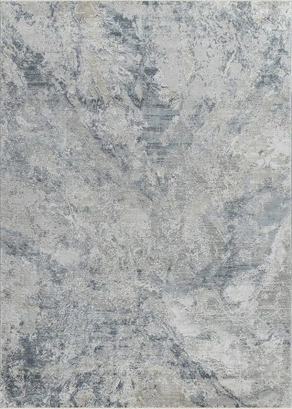 Abstract gray and beige textured area rug