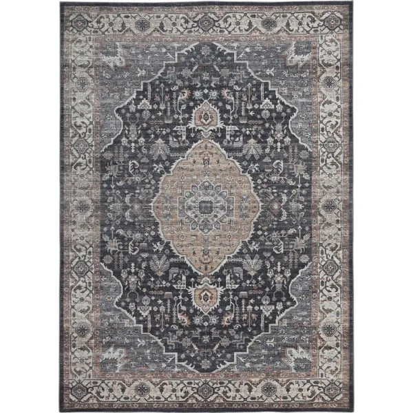 sunshine,koshani,sahara 4555 black,area rug,machine washable