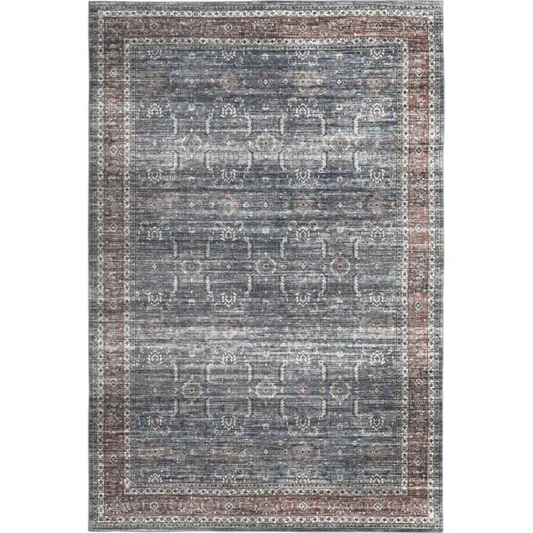 sunshine,koshani,sahara 4684 blue,area rug,machine washable