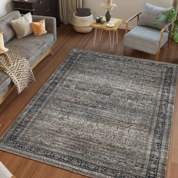 sunshine,koshani,sahara 4684 brown,area rug,machine washable