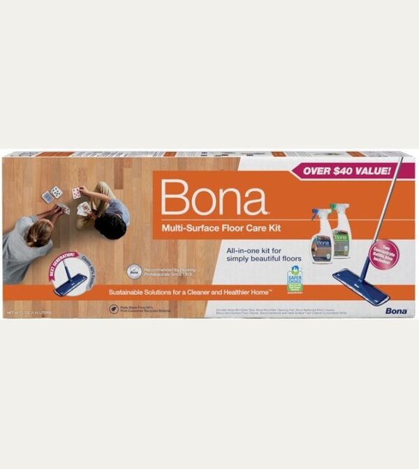 bona multi surface 18" floor care kit