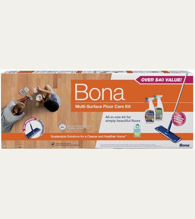 bona multi surface 18" floor care kit