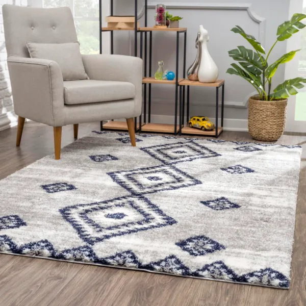 sunshine,koshani,puffy 8953 grey,area rug,south western,shag